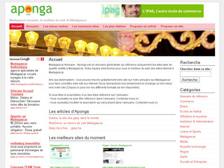 Aperçu visuel du site http://www.aponga.net