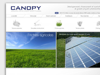 Aperçu visuel du site http://www.canopy-energy.com