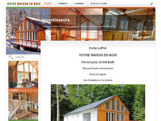 Aperçu visuel du site http://www.notre-maison-en-bois.com