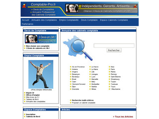 Aperçu visuel du site http://www.comptable-pro.fr/