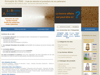 Aperçu visuel du site http://www.la-bonne-adresse.fr/