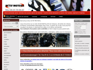 Aperçu visuel du site http://www.actifmotors.com