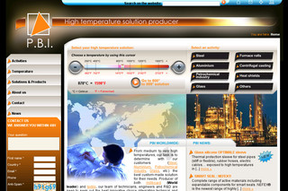 Aperçu visuel du site http://www.pbi-company.com