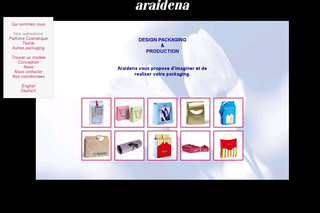 Aperçu visuel du site http://www.araidena.com