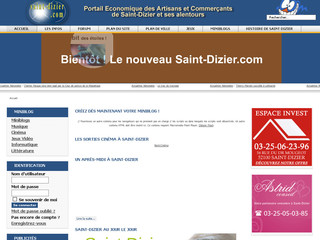 Aperçu visuel du site http://www.saint-dizier.com