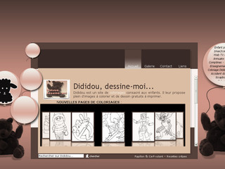 Aperçu visuel du site http://www.dididou.fr