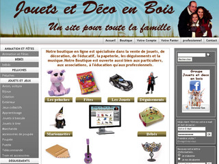 Aperçu visuel du site http://www.jouets-et-deco-en-bois.com