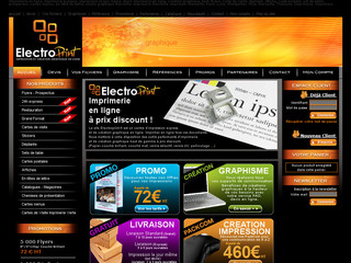 Aperçu visuel du site http://www.electroprint.fr