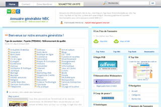 Aperçu visuel du site http://annuaire.webdconseils.com