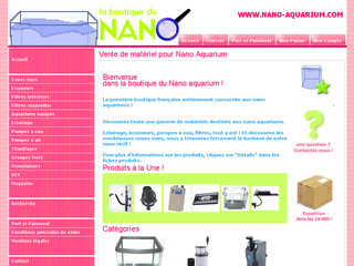 Aperçu visuel du site http://nano-aquarium.com