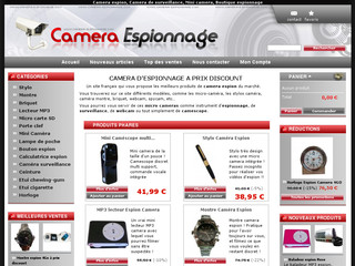 Aperçu visuel du site http://www.camera-espionnage.com