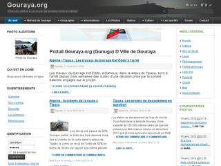 Aperçu visuel du site http://www.gouraya.org