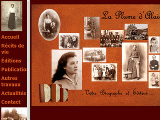 Aperçu visuel du site http://www.alaplumedalain.fr