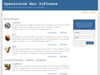 Aperçu visuel du site http://www.opensourcemacsoftware.org