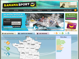 Aperçu visuel du site http://www.bananasport.fr/