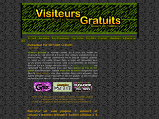 Aperçu visuel du site http://www.visiteurs-gratuits.com