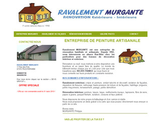 Aperçu visuel du site http://www.ravalement-murgante.fr