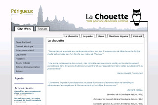 Aperçu visuel du site http://www.ruedelachouette.org/