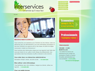 Aperçu visuel du site http://www.interservices.fr