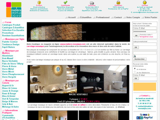 Aperçu visuel du site http://www.matiere-mosaique.com
