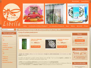 Aperçu visuel du site http://www.libella-creations.com