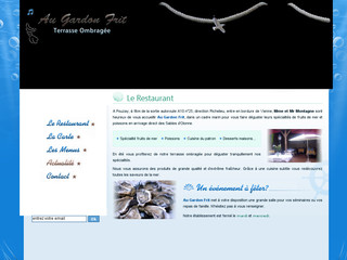 Aperçu visuel du site http://www.au-gardon-frit-37.com