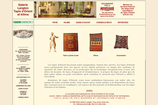 Tapislangton.com : Vente de tapis d'Orient et de kilims sur Internet