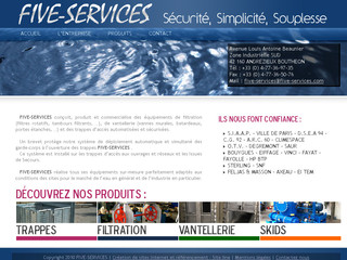 Aperçu visuel du site http://www.five-services.com