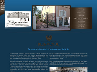 Aperçu visuel du site http://www.fdj-ferronnerie.com