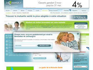 Aperçu visuel du site http://mutuelle-sante.jechange.fr/