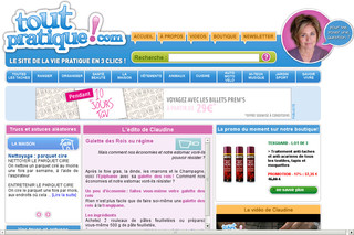 Aperçu visuel du site http://www.toutpratique.com/