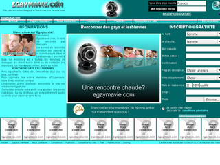 Aperçu visuel du site http://www.egaymavie.com