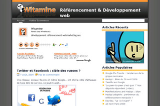 Aperçu visuel du site http://www.witamine.com