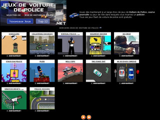 Aperçu visuel du site http://www.jeuxdevoituredepolice.net