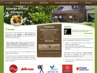 Aperçu visuel du site http://www.aubergedurondorleans-02.com