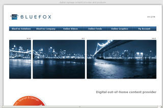 Aperçu visuel du site http://www.bluefox.fr