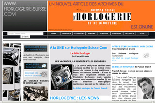 Aperçu visuel du site http://www.horlogerie-suisse.com