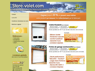 Aperçu visuel du site http://www.store-volet.com