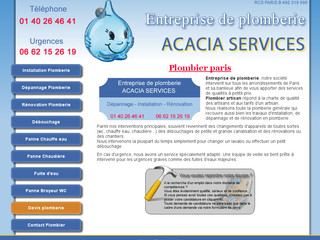 Aperçu visuel du site http://www.plombierartisan.com Aperçu visuel du site http://www.plombierartisan.com