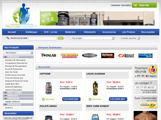 Aperçu visuel du site http://proteinepascher.fr/