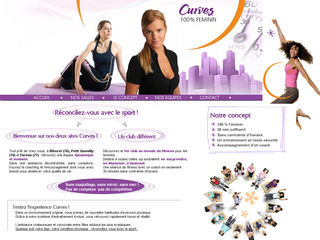 Aperçu visuel du site http://www.centre-fitness-curves.com