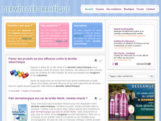 Aperçu visuel du site http://www.dermiteseborrheique.fr