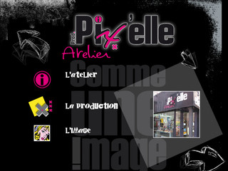 Aperçu visuel du site http://www.atelier-pixelle.com