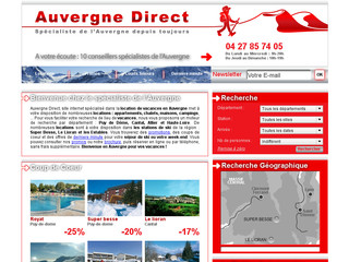 Aperçu visuel du site http://www.auvergne-direct.fr