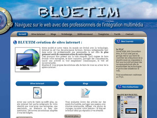 Aperçu visuel du site http://www.bluetim.fr/