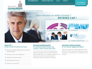 Aperçu visuel du site http://www.devenir-consultant.net