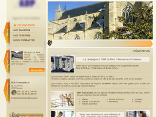 Aperçu visuel du site http://www.adp-transactions-immobilier.com