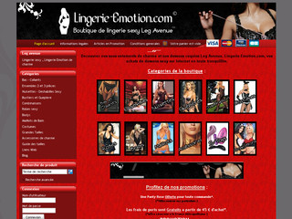 Aperçu visuel du site http://www.lingerie-emotion.com