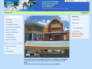 Aperçu visuel du site http://www.villa-madras.com