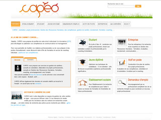 Aperçu visuel du site http://www.capeo.fr